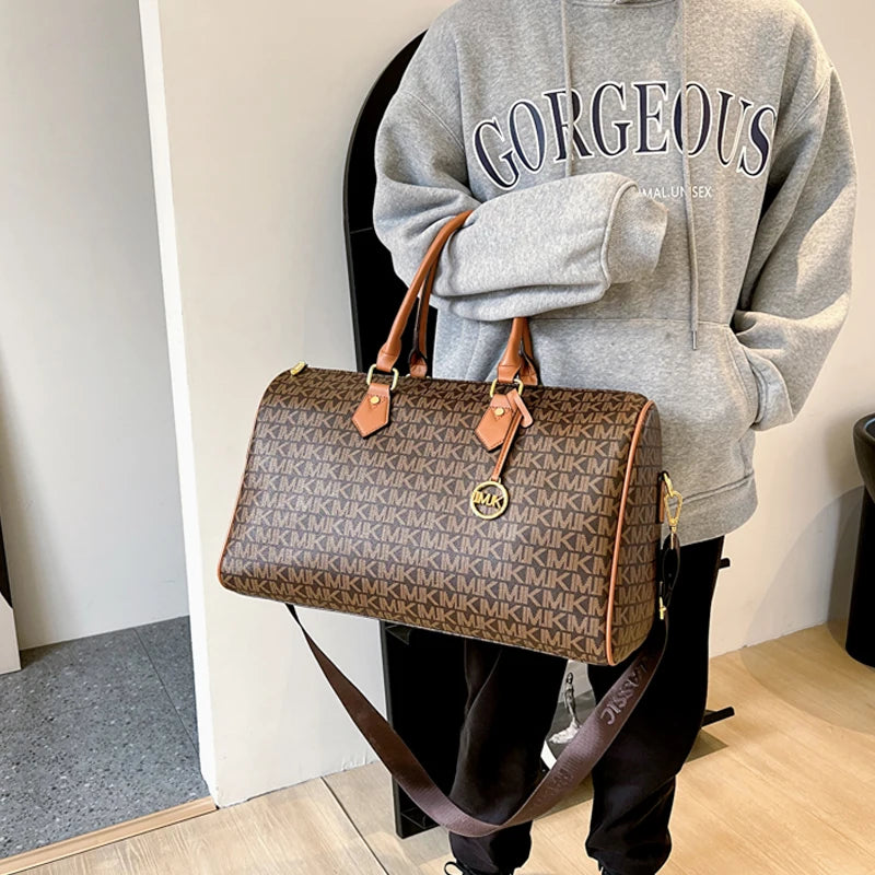 Large Capacity Women's Handbag Popular Letter Printing Decorative Shoulder Tote Bag Luxury Female Designer Travel Crossbody Bags