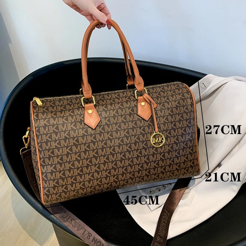 Large Capacity Women's Handbag Popular Letter Printing Decorative Shoulder Tote Bag Luxury Female Designer Travel Crossbody Bags